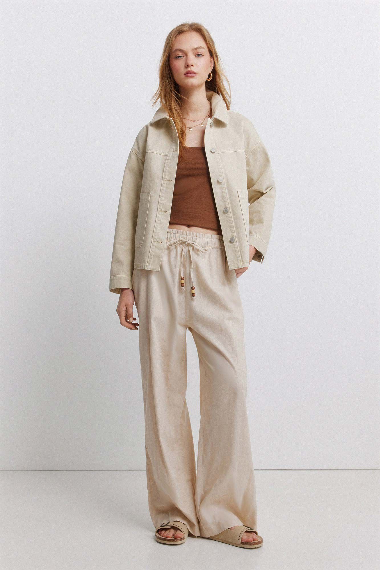 Springfield Duge lanene pantalone