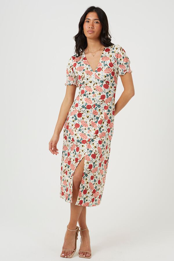 Brave Soul Vestido largo estampado floral estampado