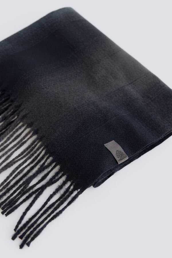 Springfield Plaid scarf blue