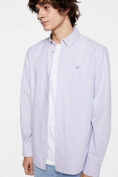 Springfield Camisa pinpoint color purple