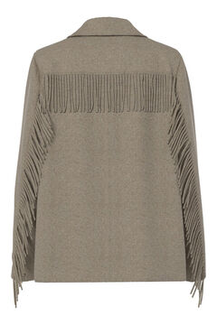 Pieces Blazer com franjas