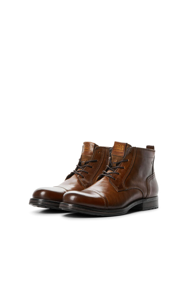 Springfield Leather track sole boot brun