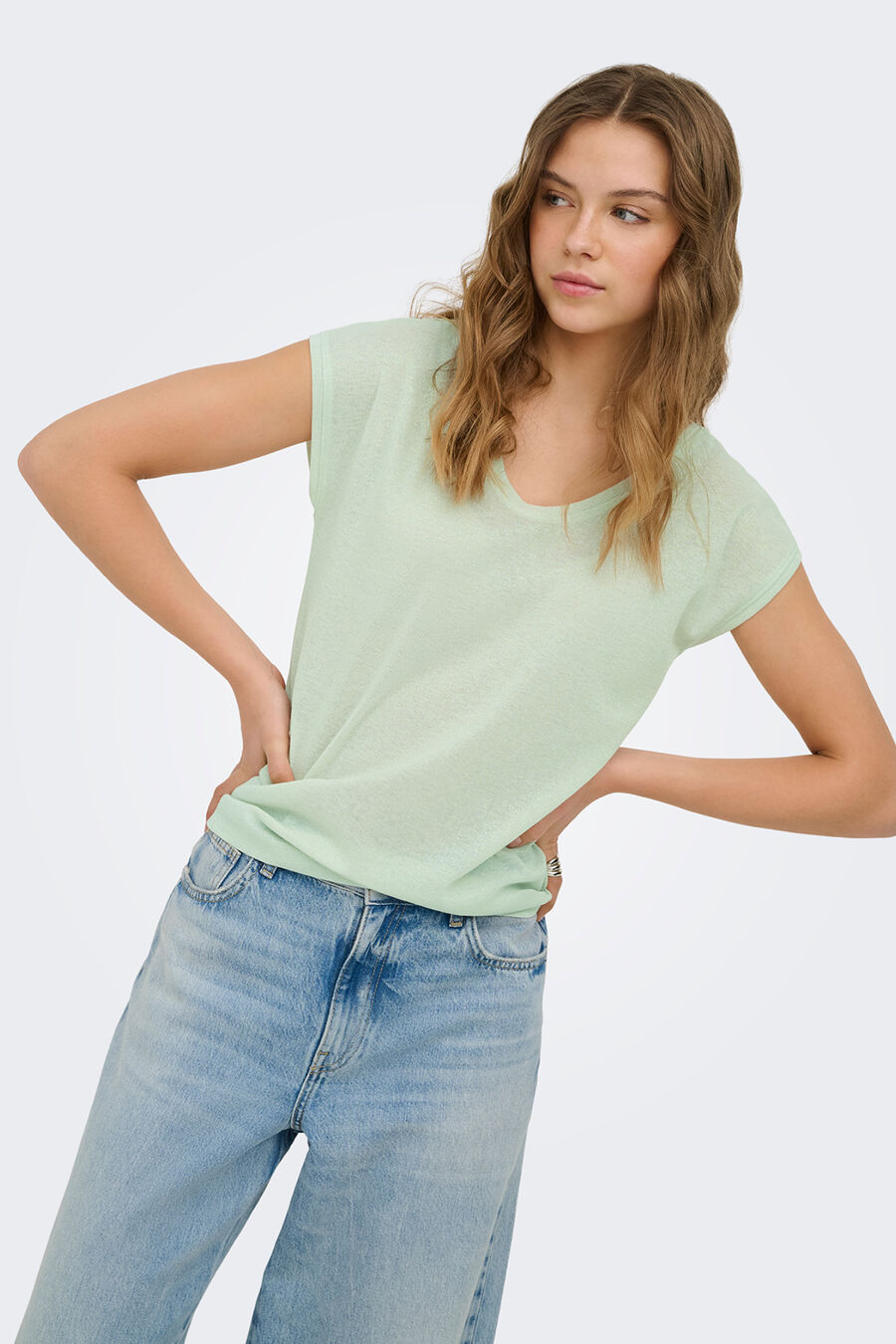 Camiseta manga corta de lurex