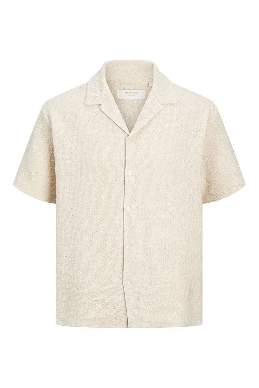 Camisa resort manga corta crochet