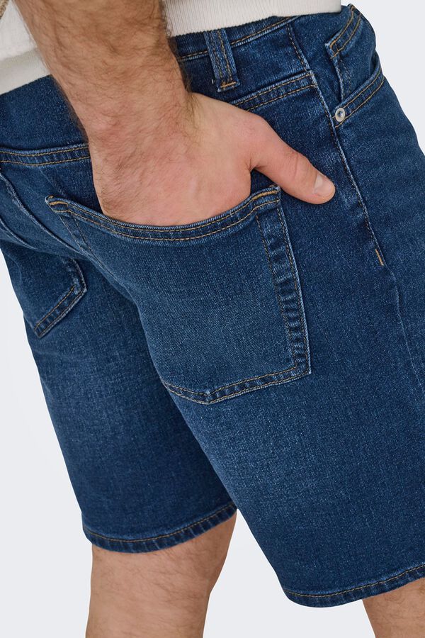 Only & Sons Denim Bermuda shorts blue
