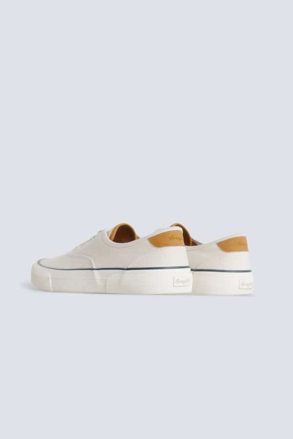 Springfield Bijele platnene tenisice Bijela