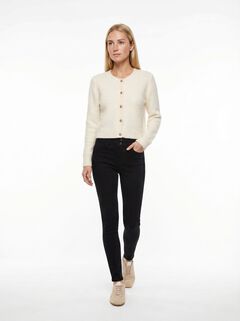 Tiffosi Cal&ccedil;a jeans de cintura alta tamanho &uacute;nico e conforto duplo