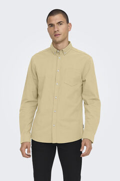 Springfield Long-sleeved Oxford shirt banana