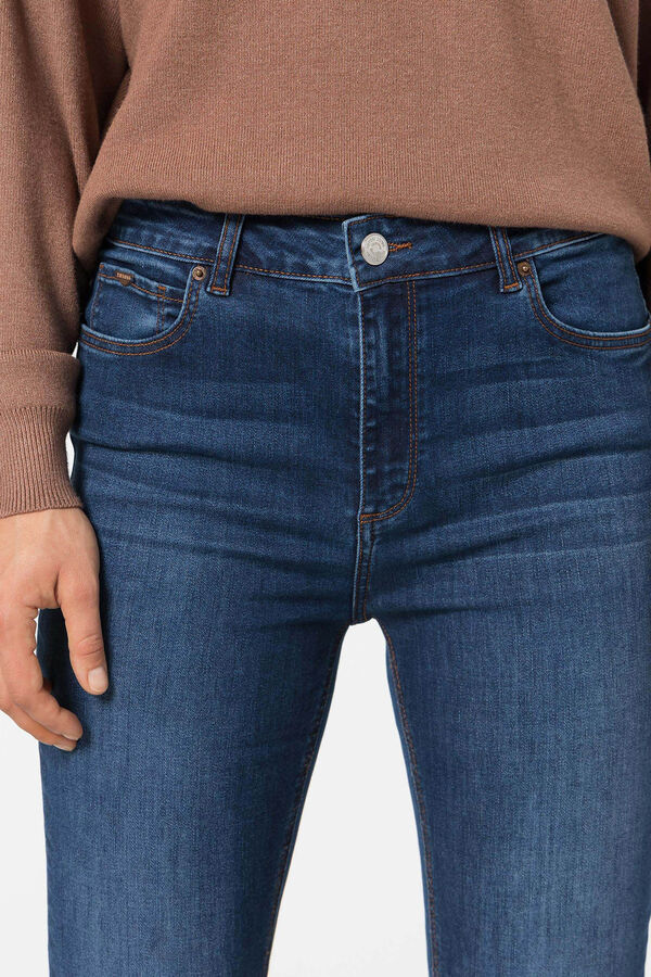Springfield Body Curve high-rise skinny Ecodenim jeans plava