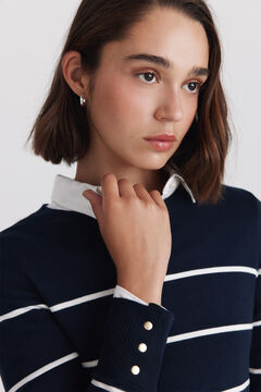 Springfield Basic fine knit buttoned jumper