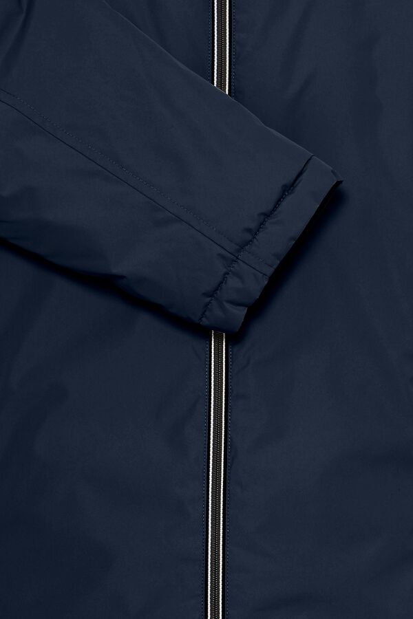 Blend Reversible hooded jacket blue