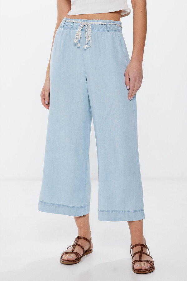Springfield Suknja-pantalone od tencela plava