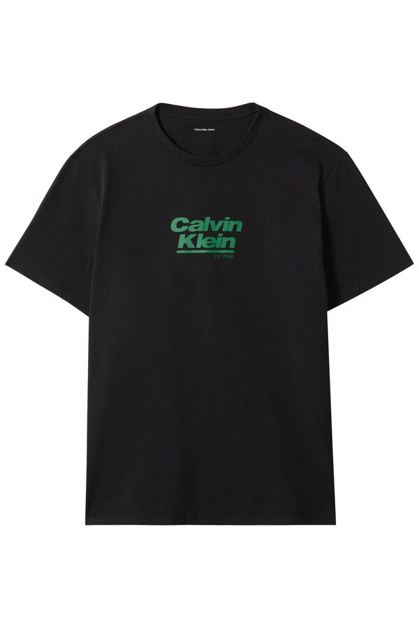Calvin Klein T-shirt com estampado preto
