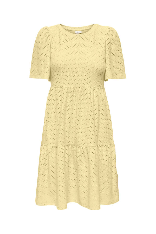 JDY Short embroidered dress printed