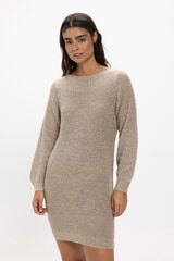 JDY Vestido corto punto beige