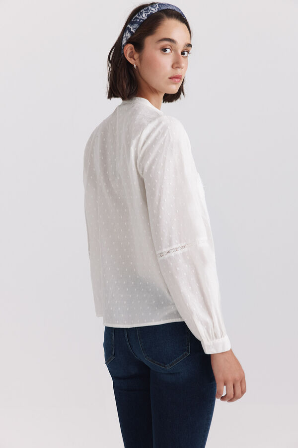 Springfield Lace romantic shirt printed