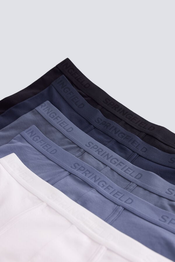 Springfield Pack 5 long boxers blue