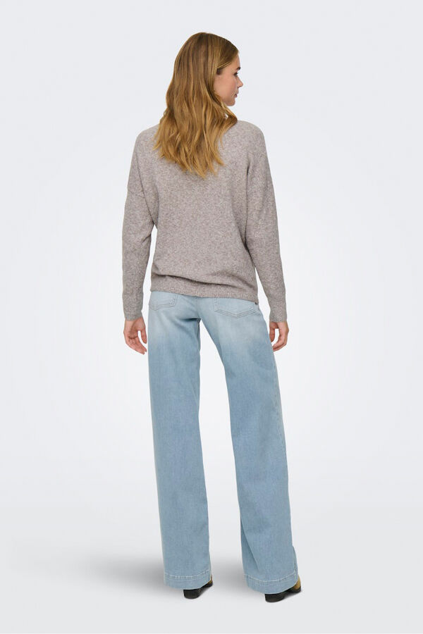 Only Pullover mit V-Ausschnitt Blau