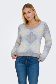 JDY Camisola com gola em V