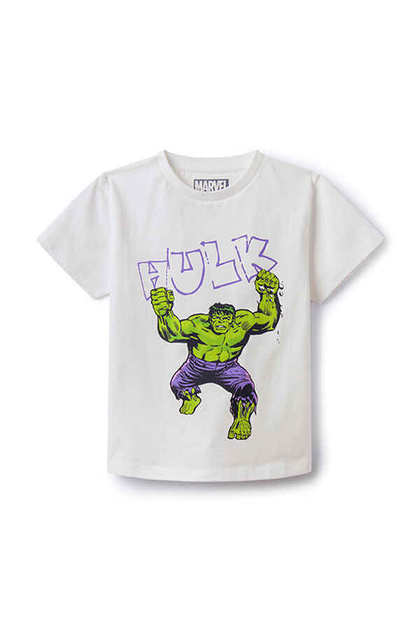 Springfield Hulk-mintás póló fiúknak természetes