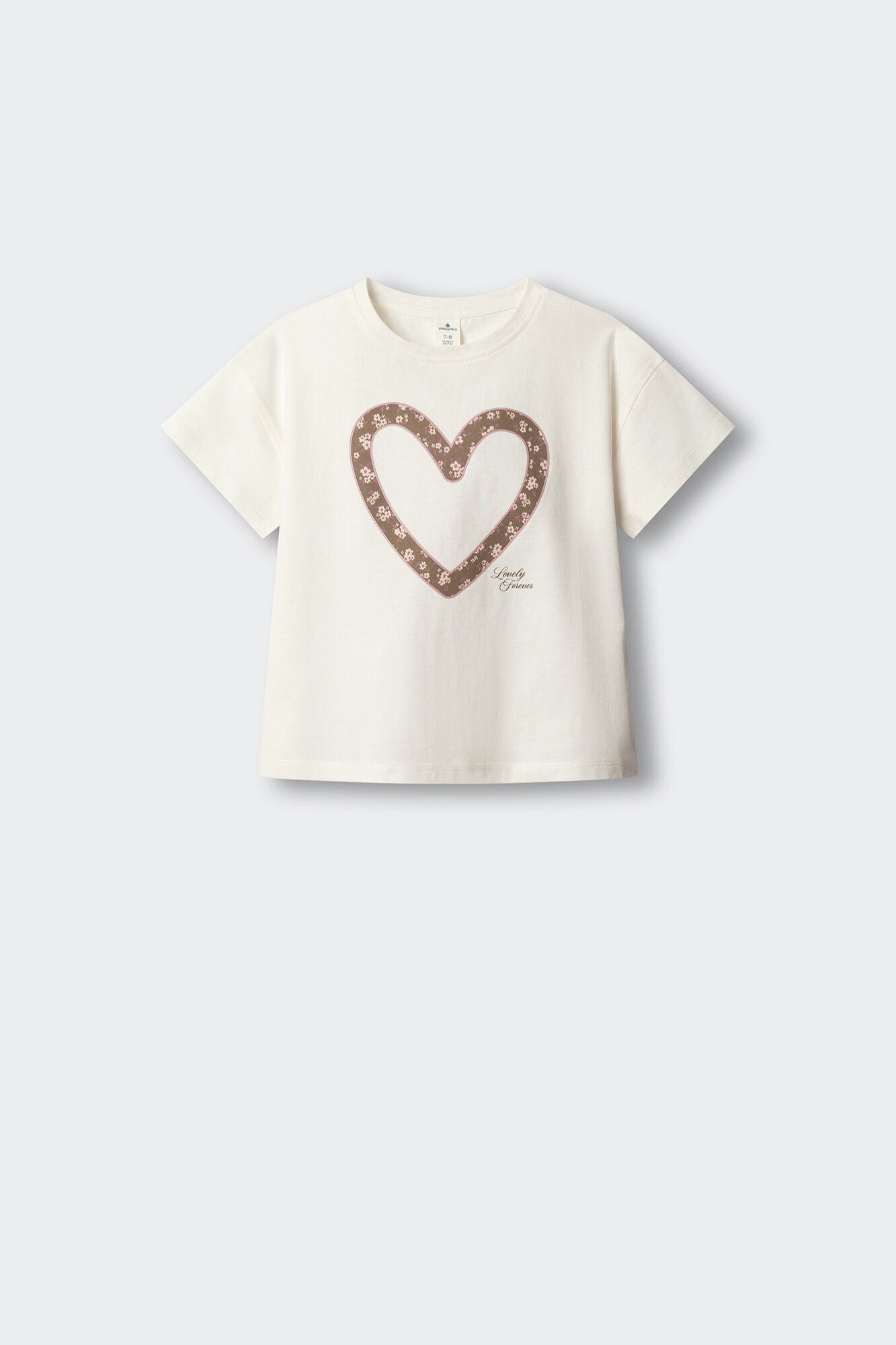 Springfield Kids Camiseta manga corta corazon ni&ntilde;a