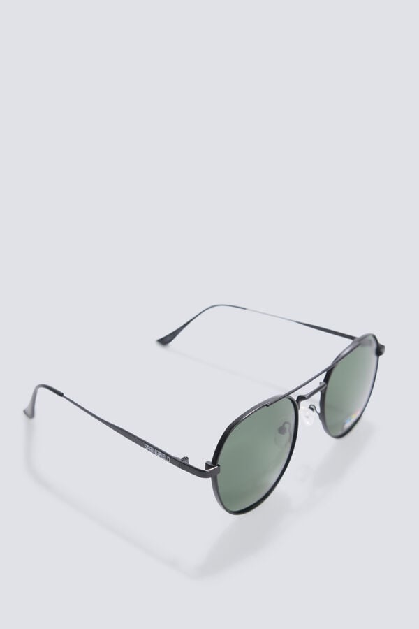 Springfield Gafas sol estilo aviador negro