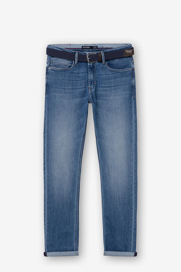 Springfield Leo Comfort Fit Jeans with Belt plava