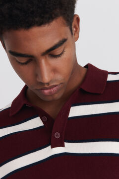 Springfield Polo manga larga rayas jacquard