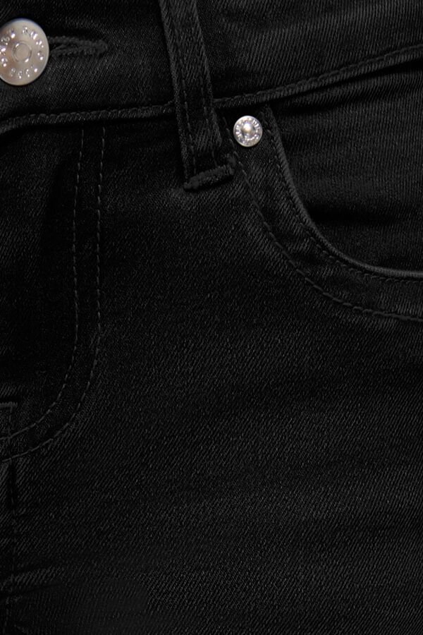 Only Girls Vaqueros flared tiro bajo negro