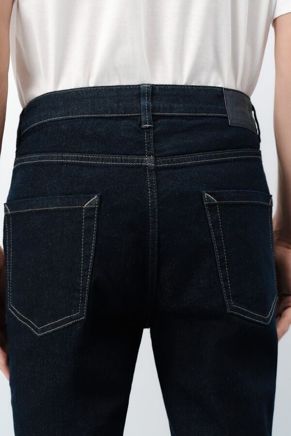 Springfield Desized wash skinny fit jeans blue