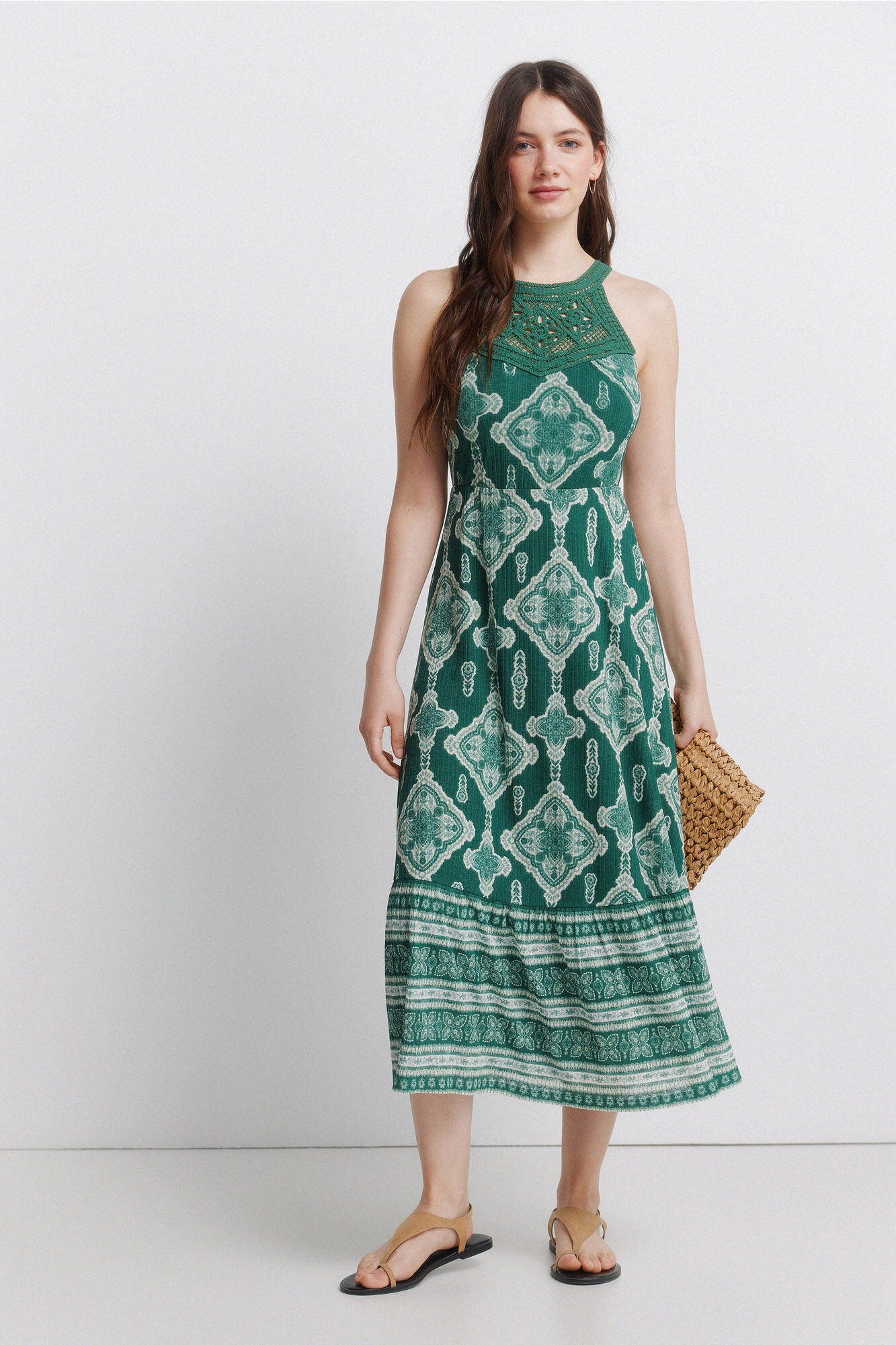 Springfield Vestido halter crochet