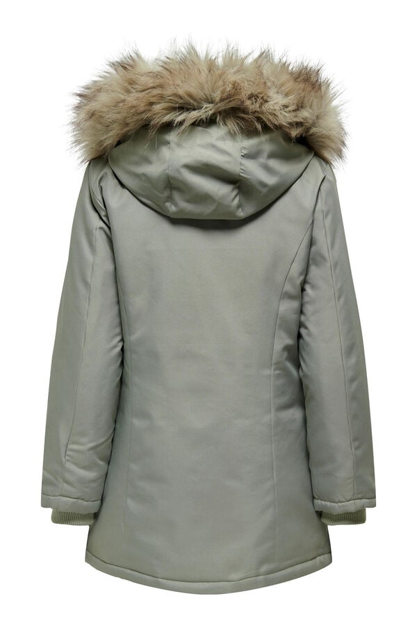 Springfield Midi parka with removable hood green