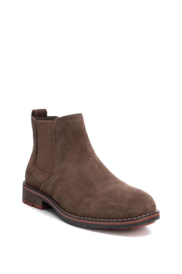 XTI Split leather Boot nude