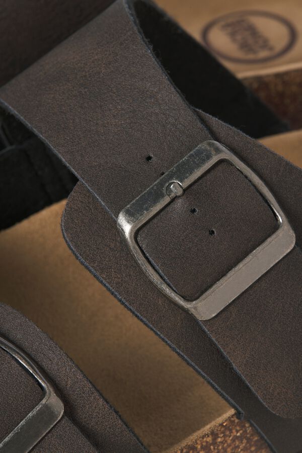 Jack & Jones Lightweight sole buckle sandals nude