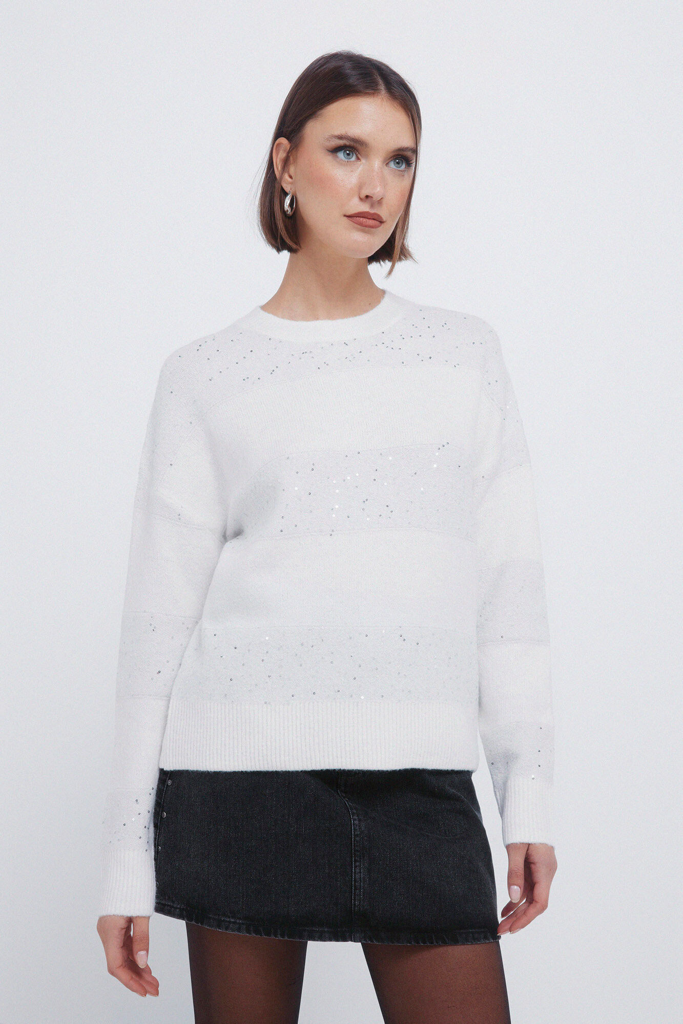 Springfield Striped sequined jumper