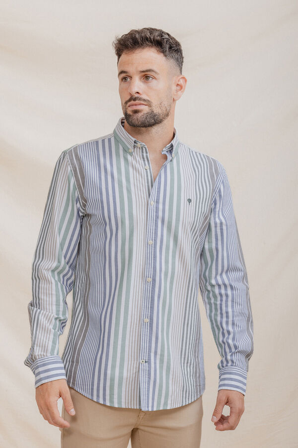 Celopman Camisa Oxford verde