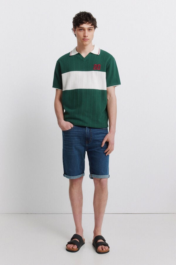 Springfield Contrast polo shirt green