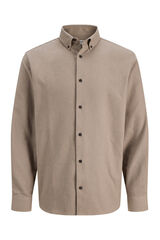 JJ REBEL Camisa cl&aacute;sica sarga tostado