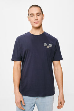 Springfield Camiseta tenis azul oscuro