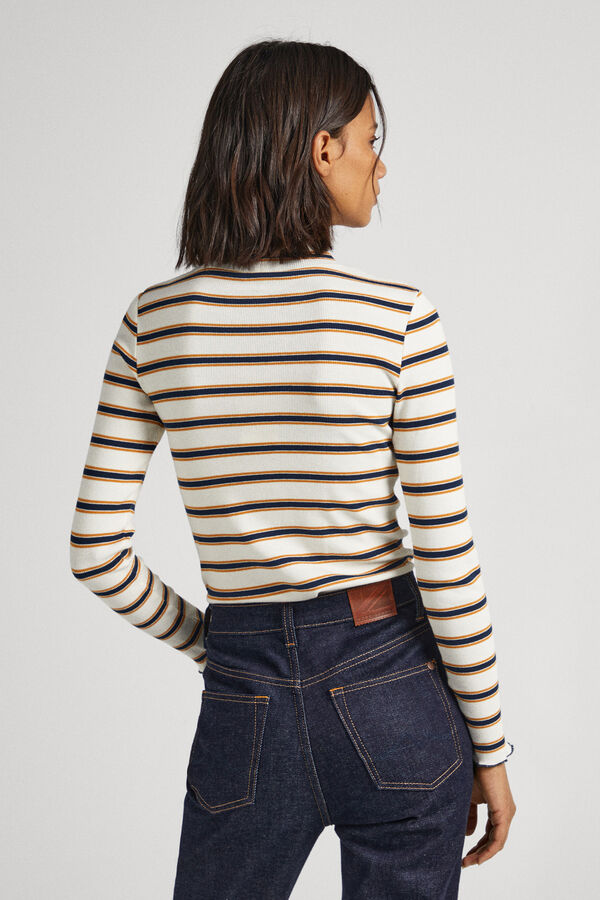 Springfield Long-sleeved striped T-shirt natural