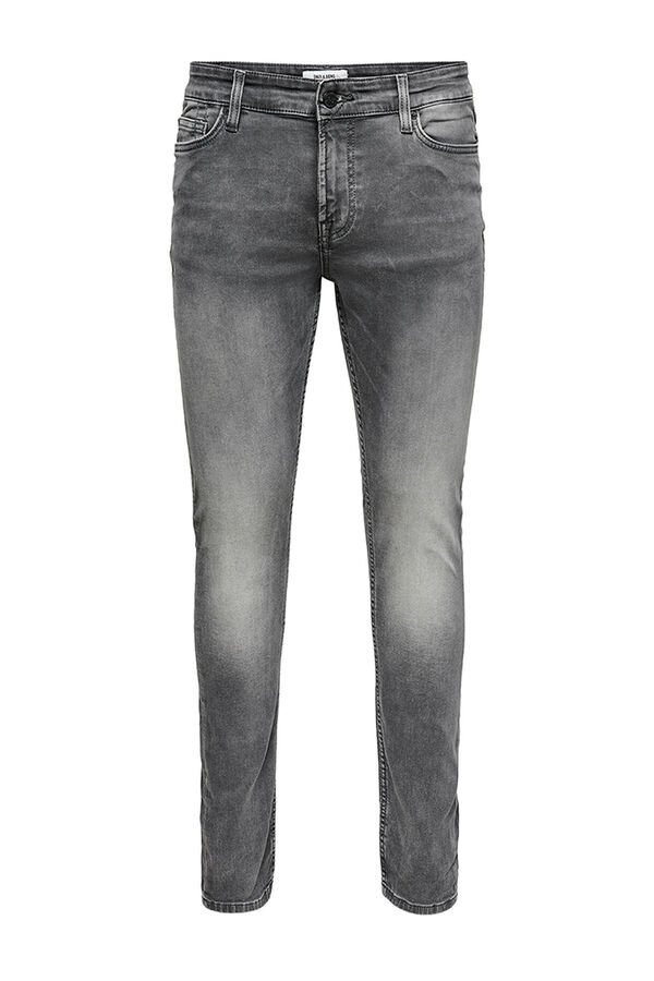 Springfield Jeans Slim gris medio