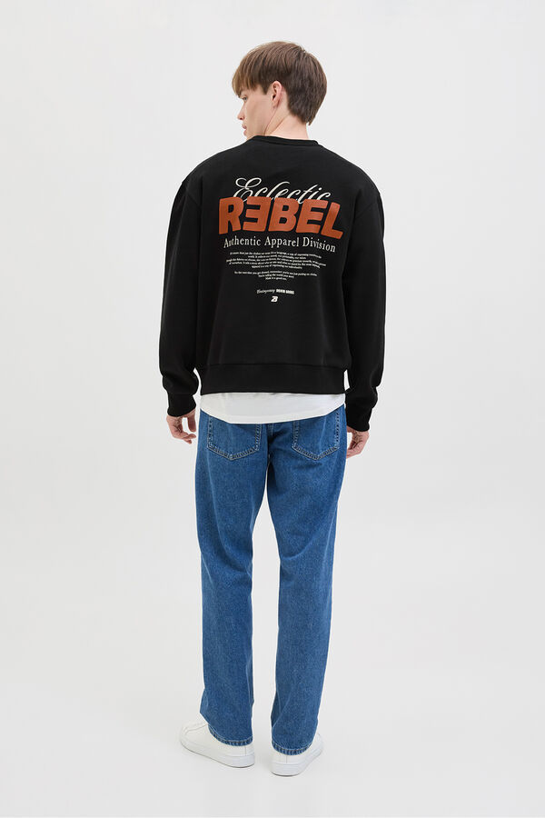 JJ REBEL Sudadera back print negro