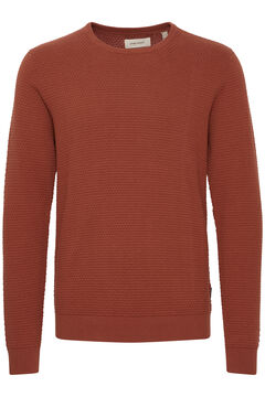Blend Round Neck Sweater red