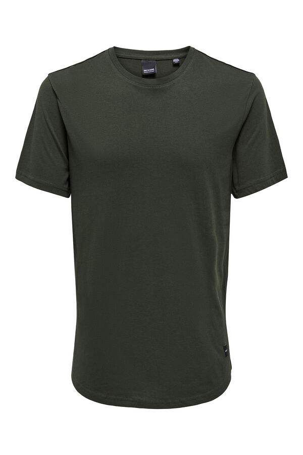 Springfield Essential short-sleeved T-shirt zelena