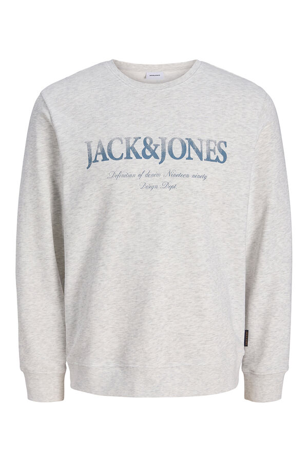 Jack & Jones Sudadera logo grande blanco