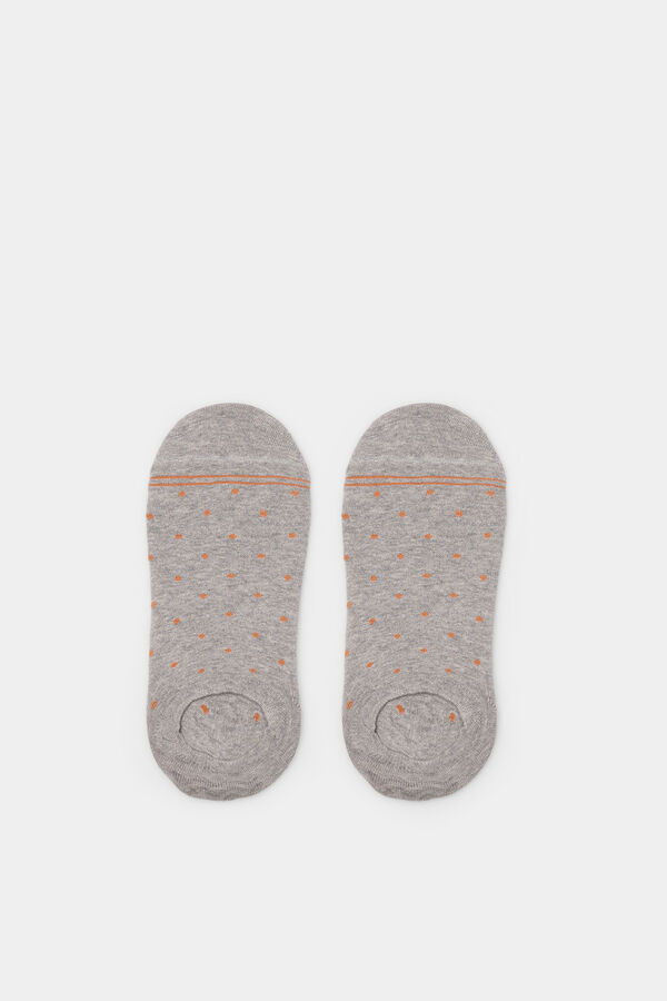 Springfield Polka-dot invisible socks gray