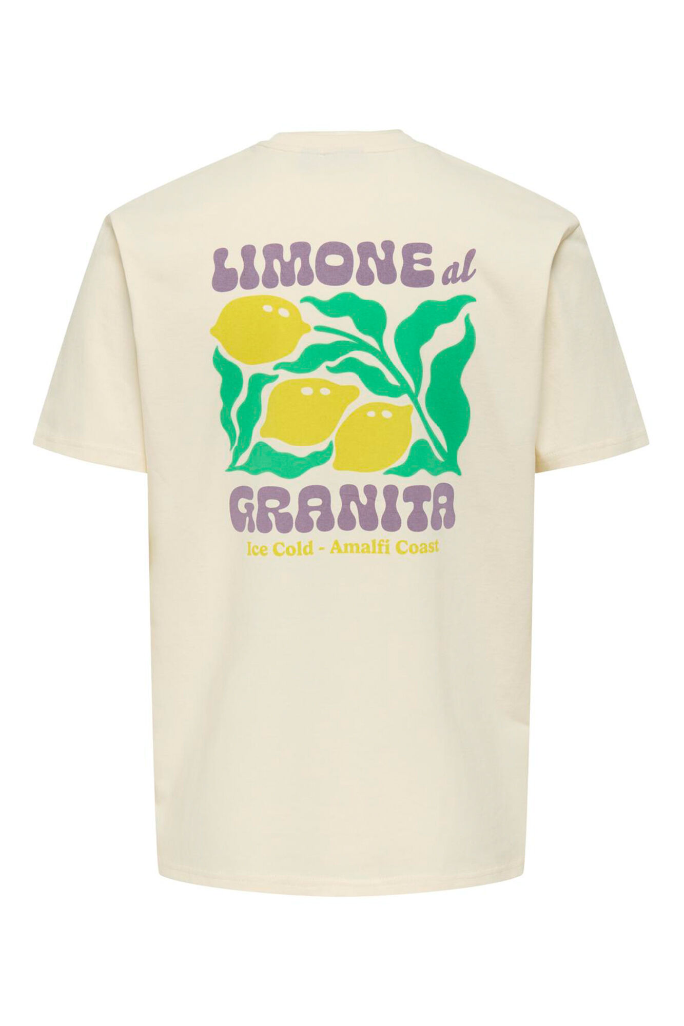 Only & Sons kurz&auml;rmelig T-Shirt mit Print