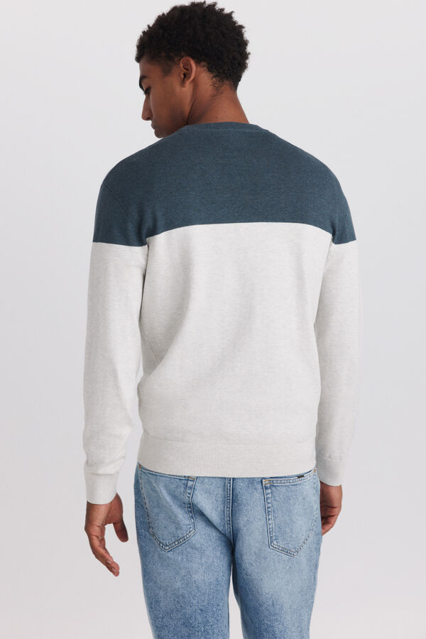 Springfield Colour block basic jumper blue