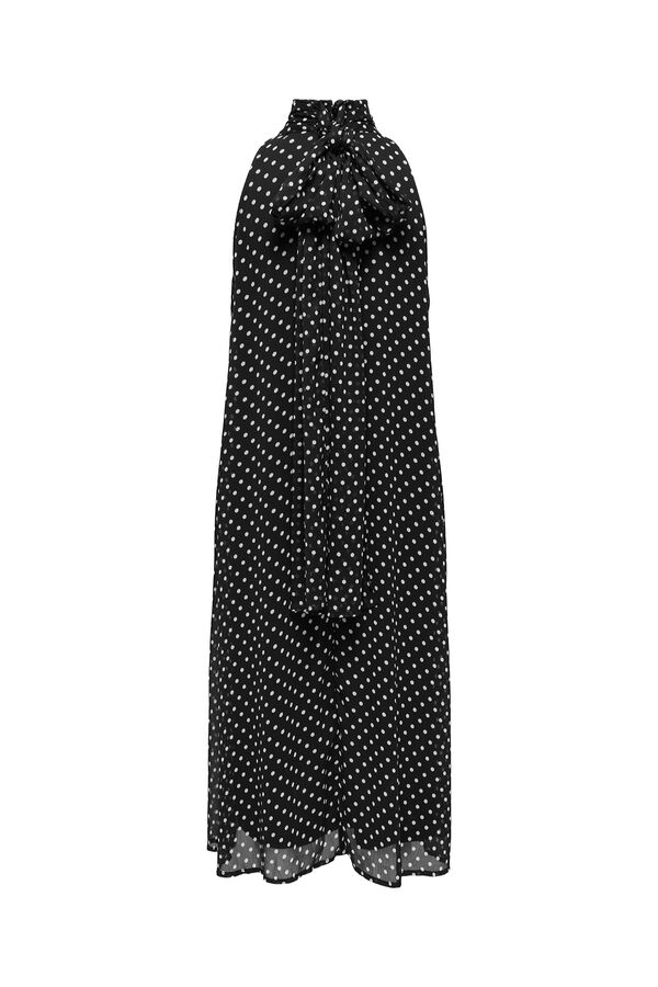 JDY Vestido midi fluido negro