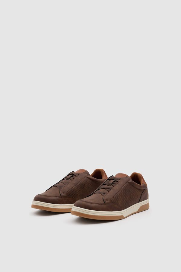 Inside Lace-up casual shoes nude